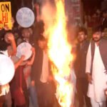 JNU students burn effigy of Vice Chancellor over casteist , racist remarks