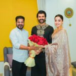Telangana CM Revanth Reddy visits newlyweds Vijay Deverakonda, Rashmika Mandanna