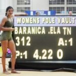 Baranica Elangovan breaks national record with 4.22m in pole vault at National Indoor Athletics Championships
