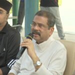 Union Minister Dharmendra Pradhan visits MP state shooting academy in Bhopal