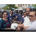 DMK MP Tiruchi Siva flags off helmet awareness bike rally in Tiruchirappalli