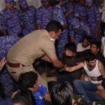 NSUI workers detained during protest over alleged assault on activists
